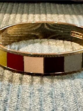 Coach legacy stripe bangle